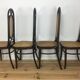 4 bistro chairs number 17 in curved wood and canning