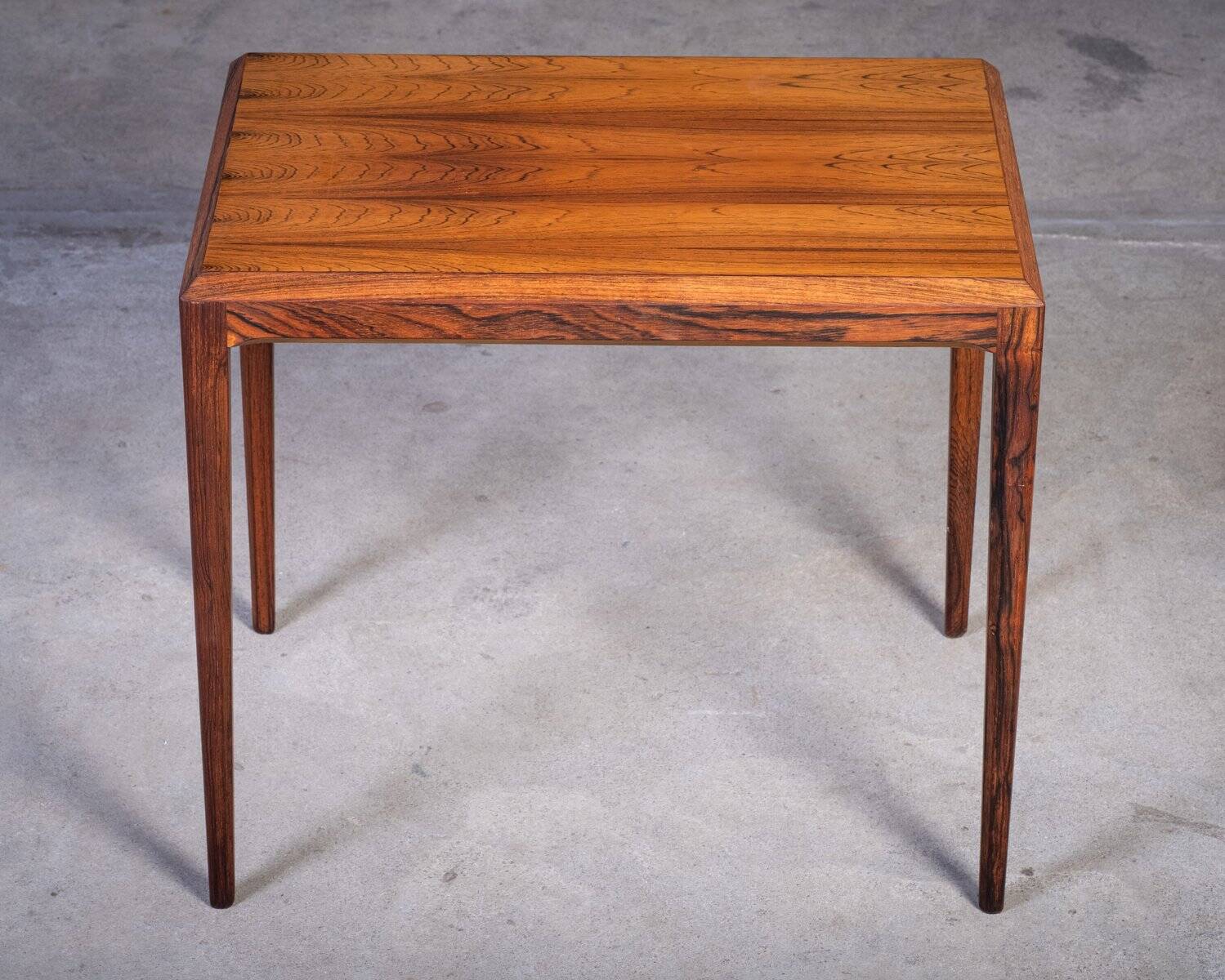 Nest Tables in Rosewood with Tiles by Johannes Andersen for CFC Silkeborg, Denmark, 1960s, Set of 3