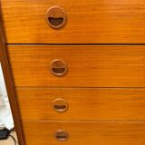 Vintage Danish teak chest of drawers from the 1960s