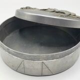 Metal candy box pushed back