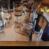 Smoked stemmed glasses – 1970s