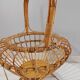 Vintage rattan plant holder 1960s