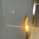 Modernist italian brass floor lamp, 1980s