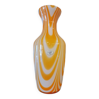 Grand vase vintage en verre Murano, Italie, Années 70