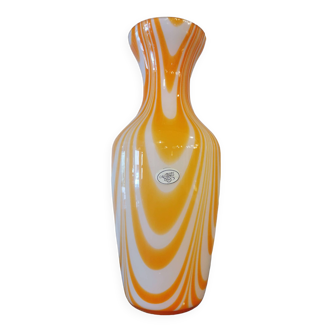 Large vintage Murano glass vase, Italy, 70s