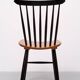 Set of 4 spindle back dining chairs 1960s holland