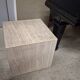 Italian veined travertine coffee table or pedestal