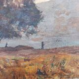 Paire de peintures - paysages