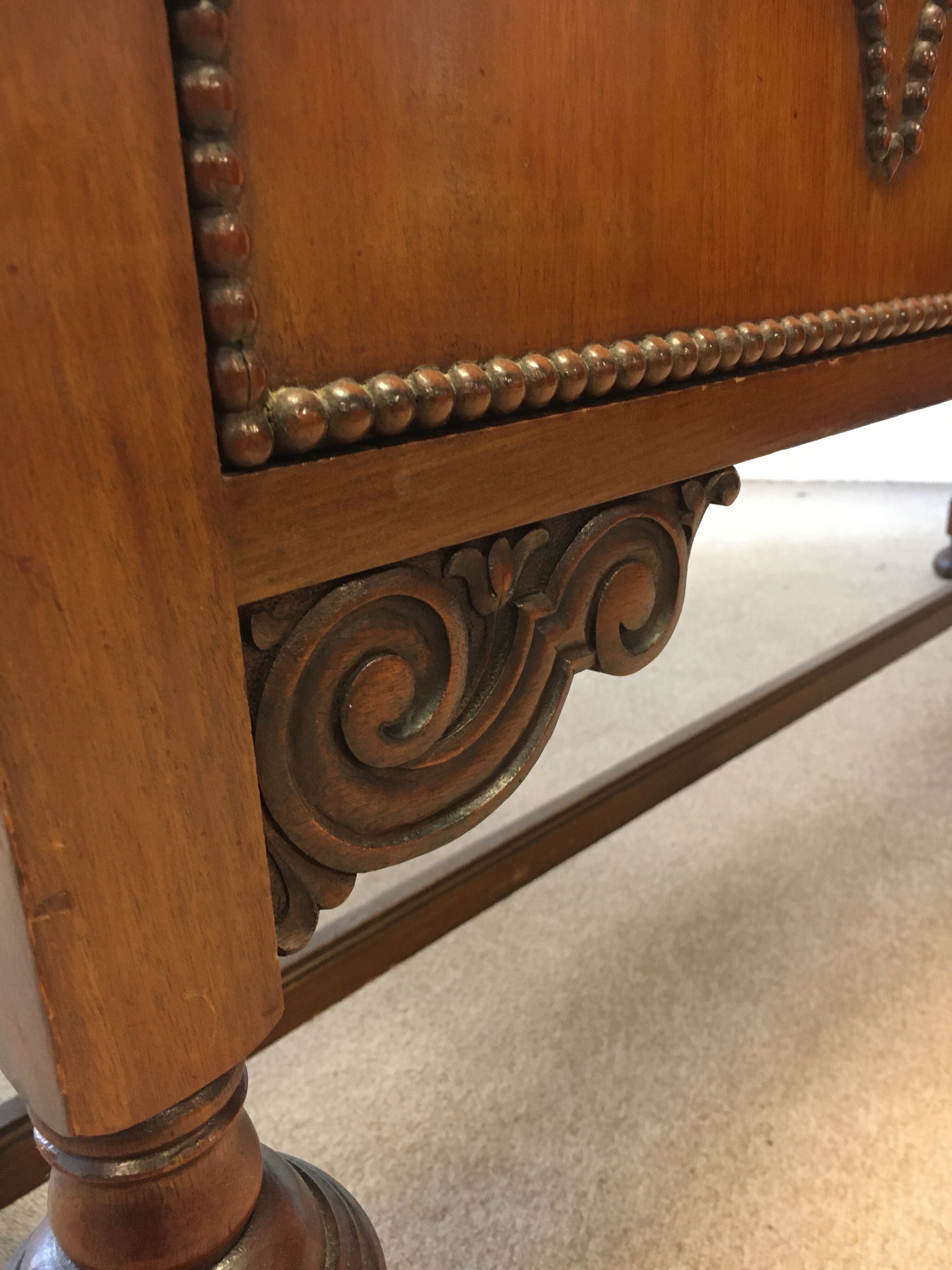 English buffet in mahogany