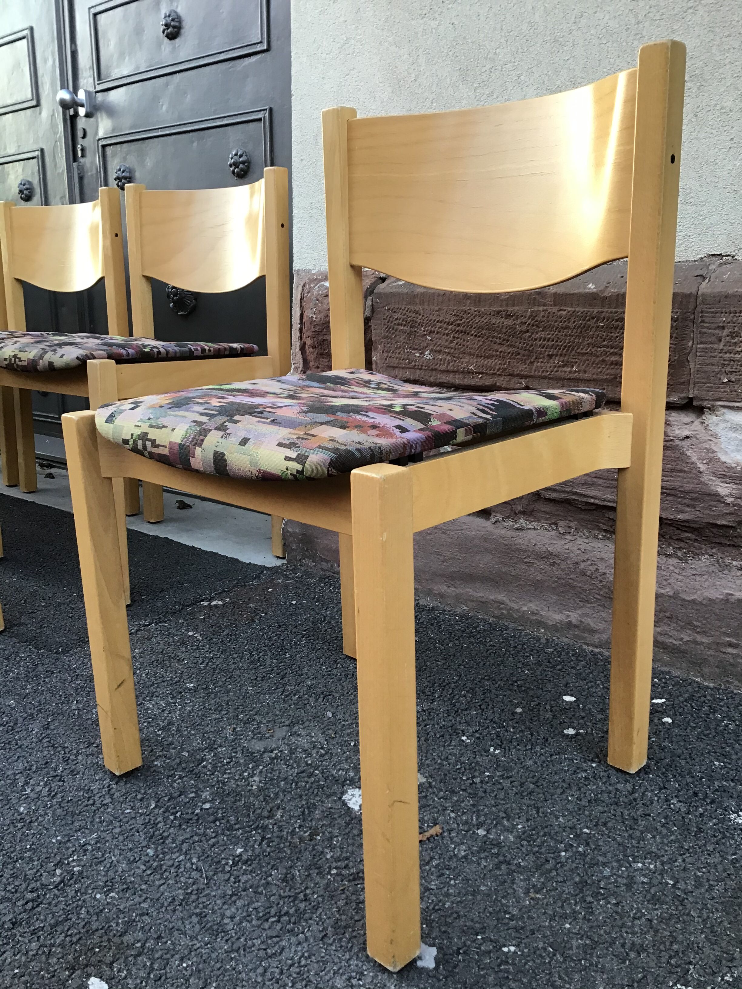 Vintage chairs 1980s Hiller Scandinavian design