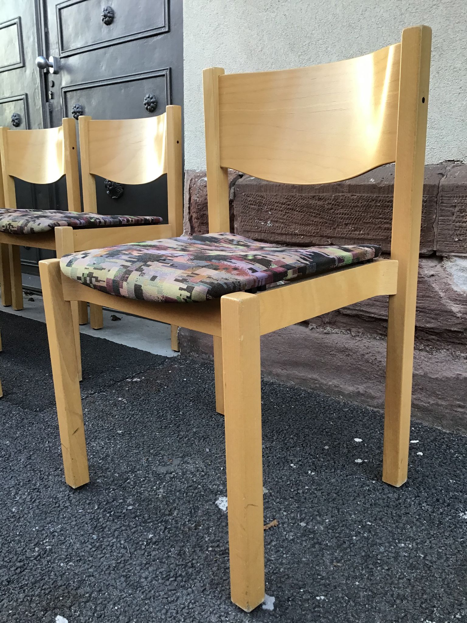 Vintage chairs 1980s Hiller Scandinavian design