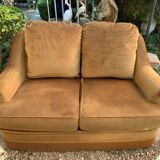 Golden velvet toad sofa