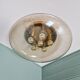 Large ceiling light in brass and blown bubble glass, Glasshütte Limburg, 1970.