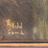 Portrait d’une dame - huile sur toile