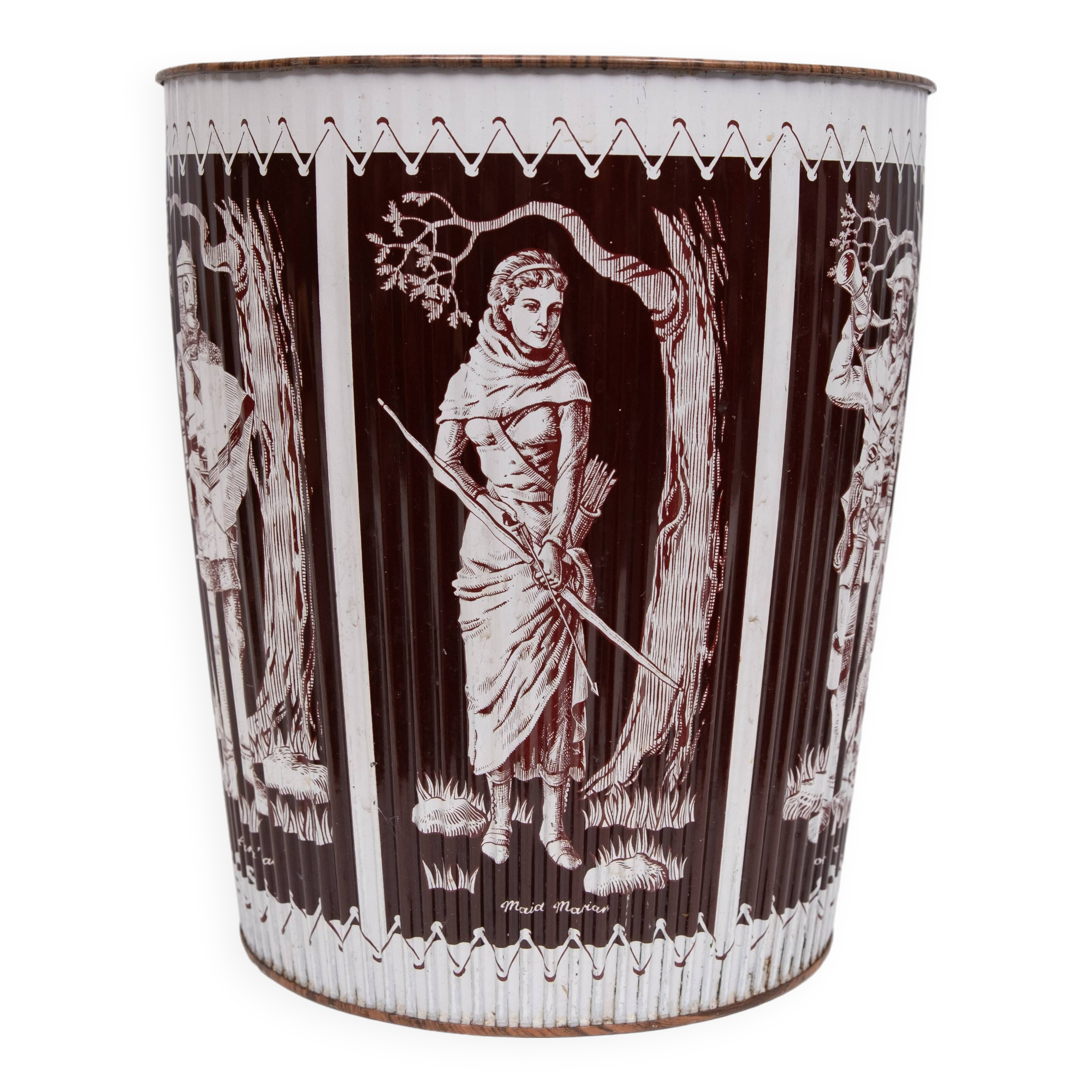 Robin Hood Metal paper basket 1960s England