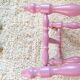 Vintage pink stool