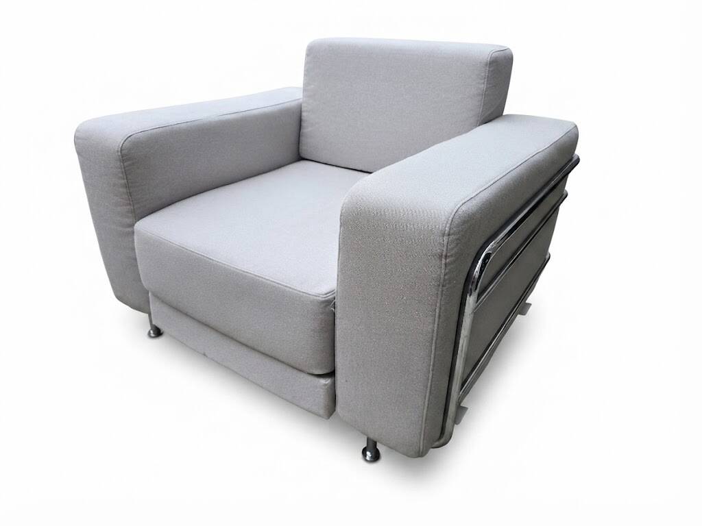 Softline silver grey armchair