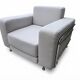 Softline silver grey armchair