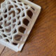 White cast iron soap holder