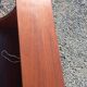 Pair of design bedside tables in orange resin rosewood with white melamine from the 70s