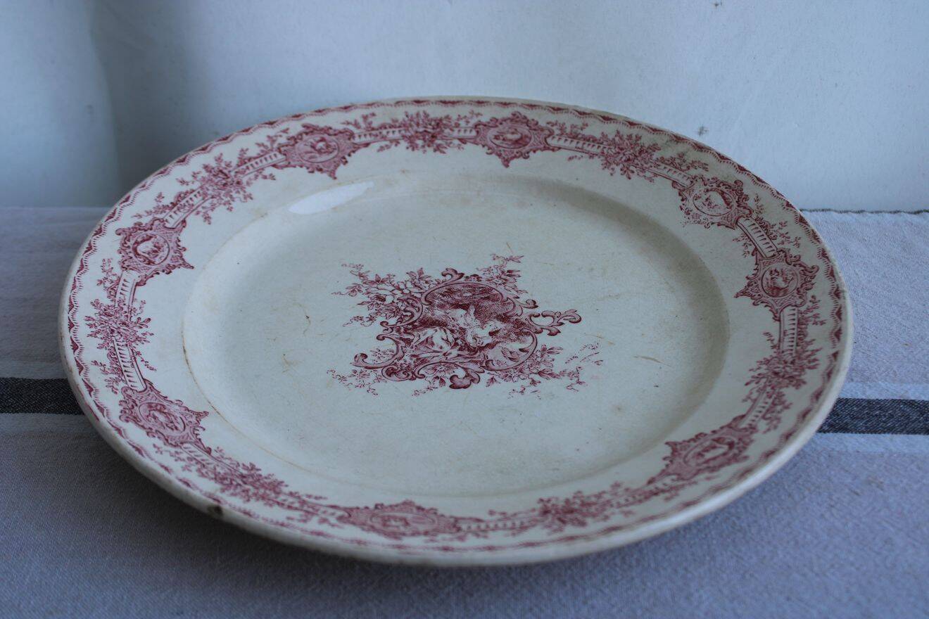 Old ironstone serving dish