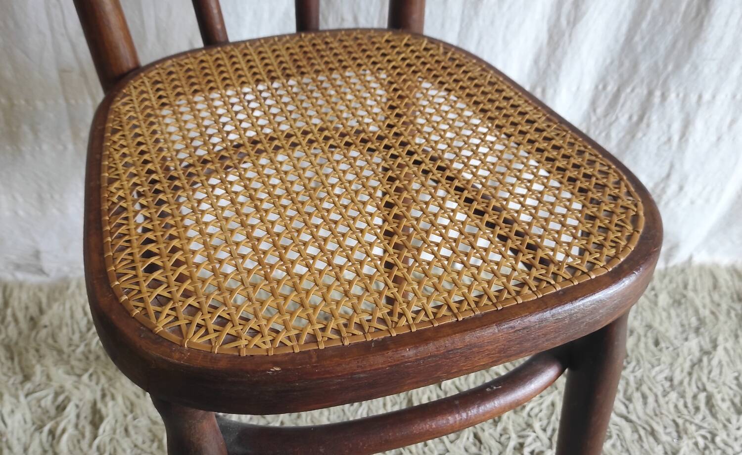 Bentwood and cane chair - early 20th century
