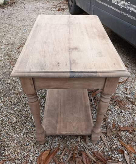 Side table console drawer solid wood air-gummed