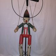 Pantin Pinocchio bois tendre 1970