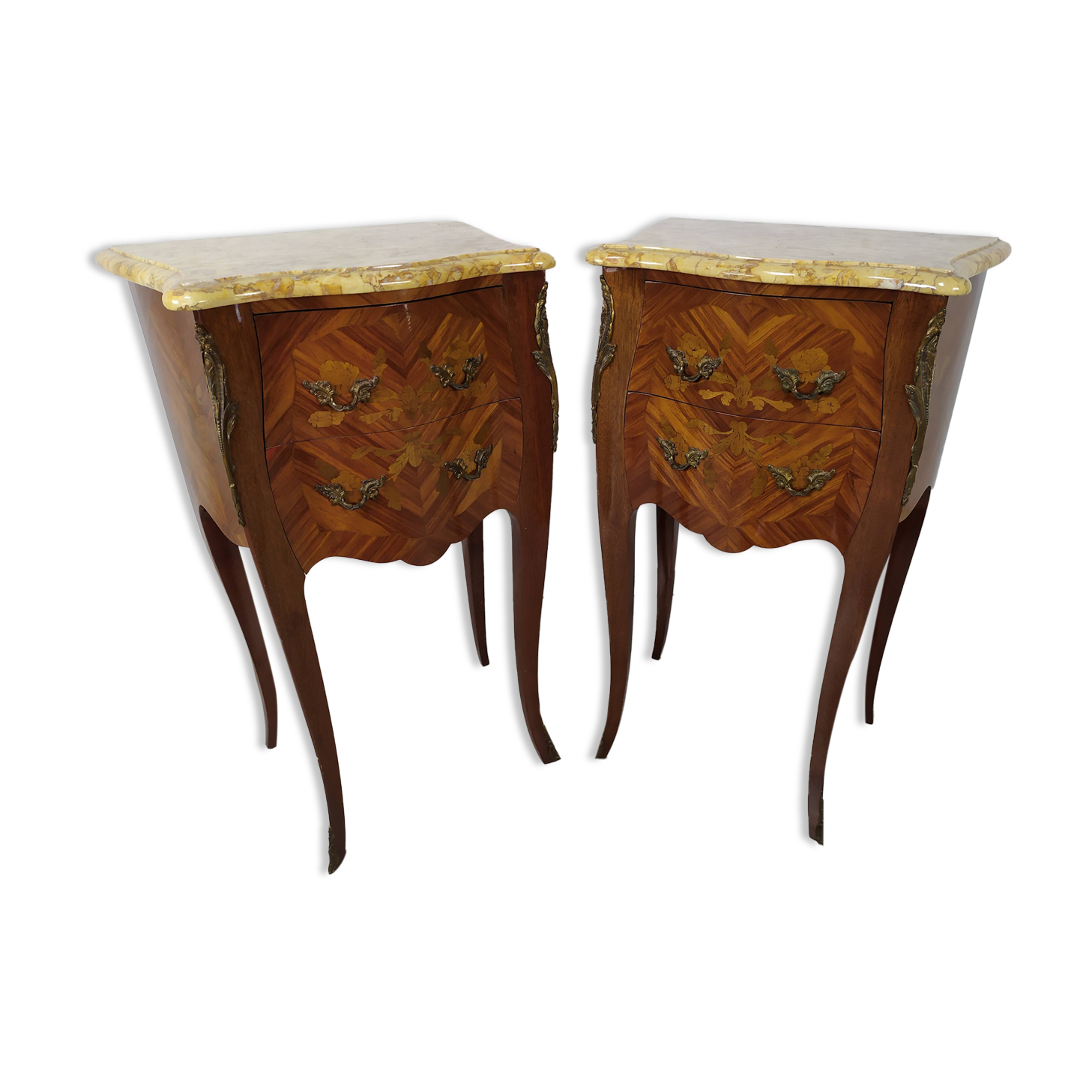 Pair of Louis XV style bedside tables