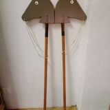 Wooden horses stick on wheels