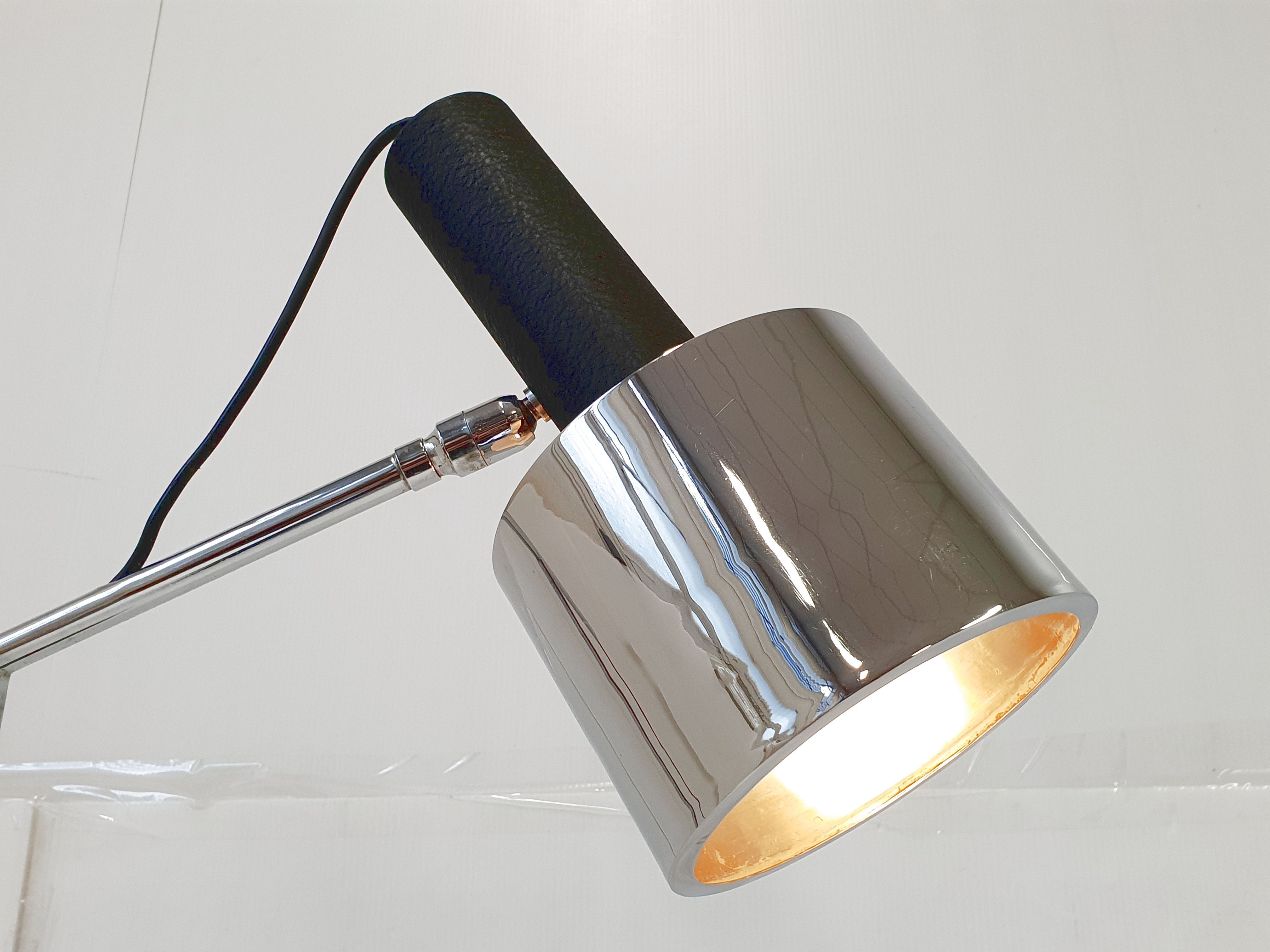 Lampadaire vintage 1960 à hauteur réglable