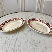 Duo of raviers Badonviller model "Barbizon" 30s