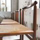 Lot de 4 chaises cannées années 50