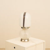Opaline lamp double lighting 70's