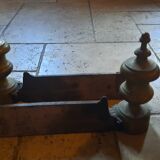 Paire de chenets en bronze