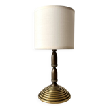 Bronze lamp "acorns" 50s, vintage naturalist light fixture