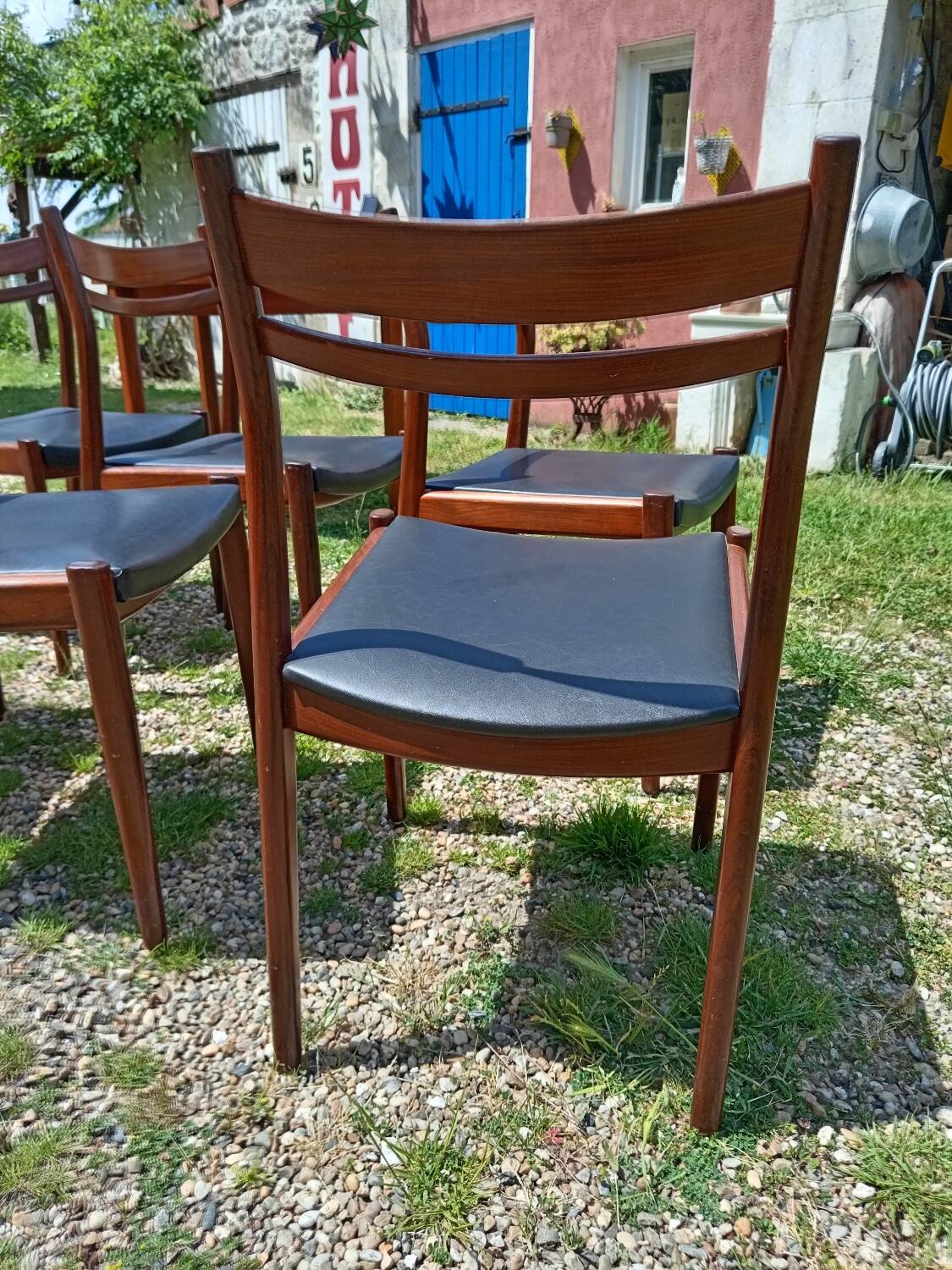 Vintage teak table and chairs
