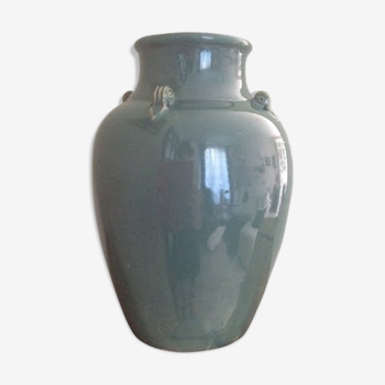 Ice celadon ceramic vase