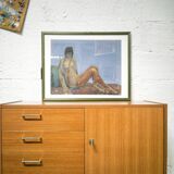 Painting of elongated nude