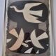 "Three Red Birds", vintage reproduction after Georges Braque, framed under glass, 97 x 67 cm