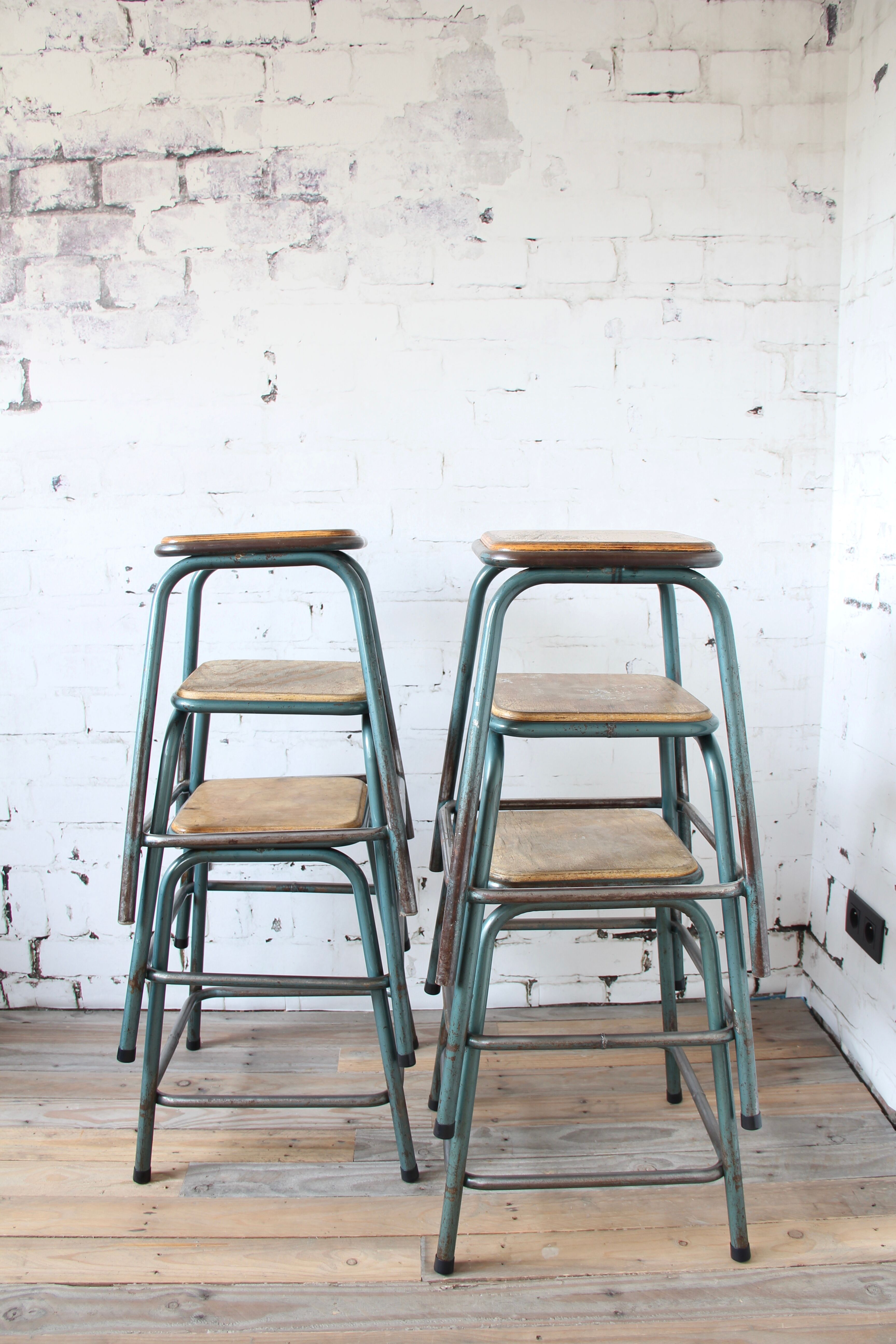Industrial vintage Mullca stool