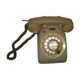 Old itt telephone from the 1960s/1970s with dial