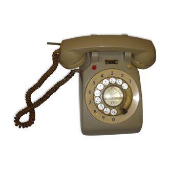 Old itt telephone from the 1960s/1970s with dial