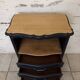 Chiffonnier en bois brut et peint en noir