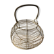Vintage iron egg basket with hanse antique