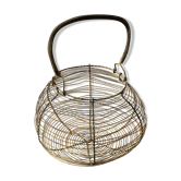 Panier à œuf vintage en fer avec hanse