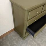 Green patinated chest of drawers