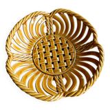 Braided earthenware basket