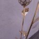 Floral floor lamp in pearlescent Capiz, 1970s.