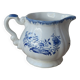 Old Milk Jug, Creamer, Jug, Sarraguemines Lancaster Vintage Blue Flowers Decor